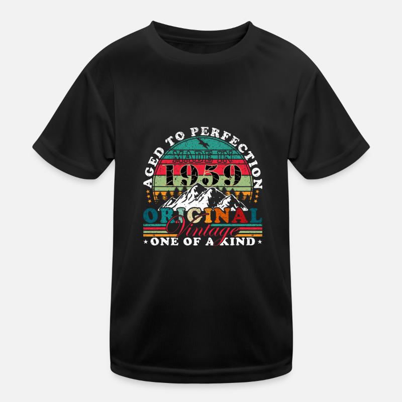 Built in 1959 Vintage Birthday Gift Kids Functional T-Shirt