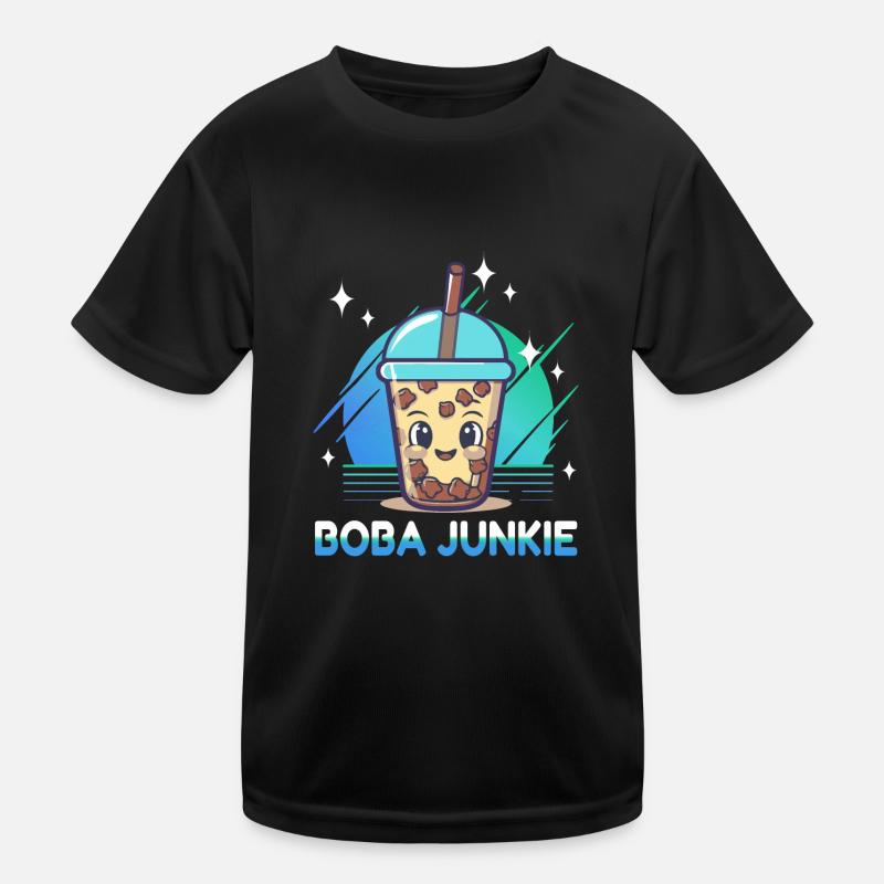 Boba Junkie Bubble Tea Junkie Kinder Funktions-T-Shirt