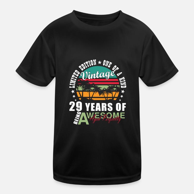 29 Geburtstag Endlich 29 Kinder Funktions-T-Shirt