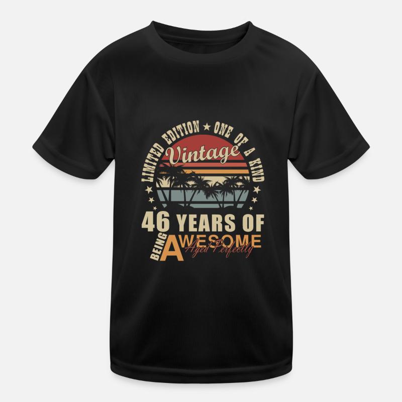 Cadeau d’anniversaire 46 ans 46 ans T-shirt sport Enfant