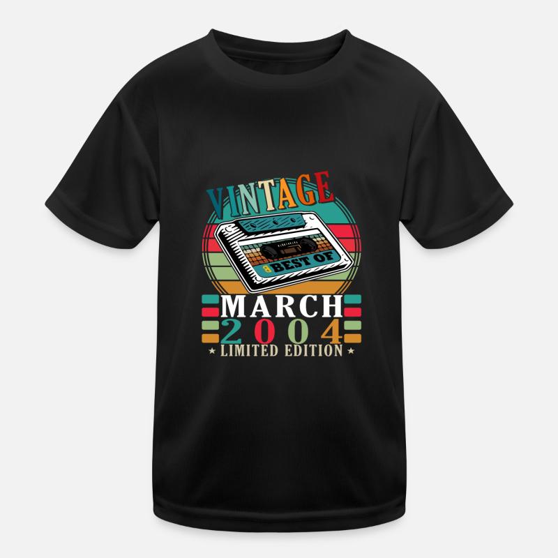 Original mars 2004 Vintage Anniversaire 2004 T-shirt sport Enfant