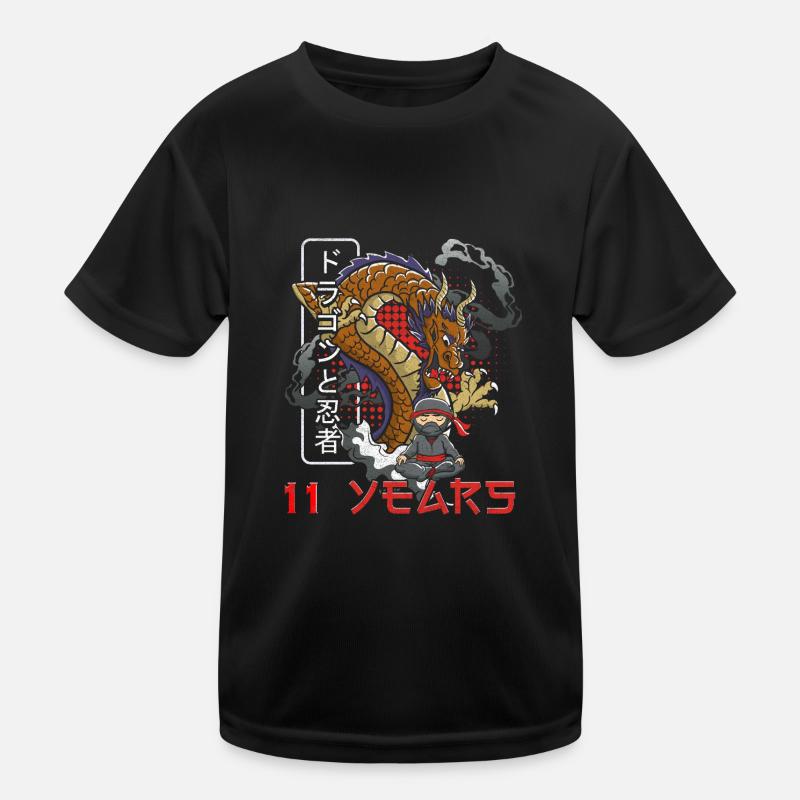 11e anniversaire garçon ninja 11 ans Ninja Costume Ninja T-shirt sport Enfant