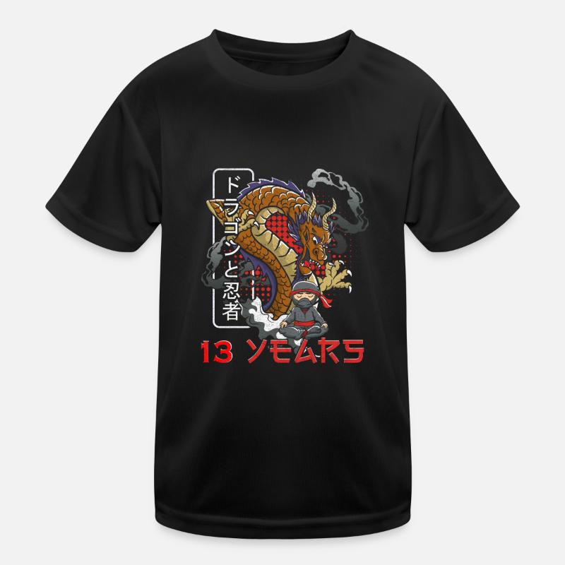 13e anniversaire garçon ninja 13 ans Ninja Costume Ninja T-shirt sport Enfant