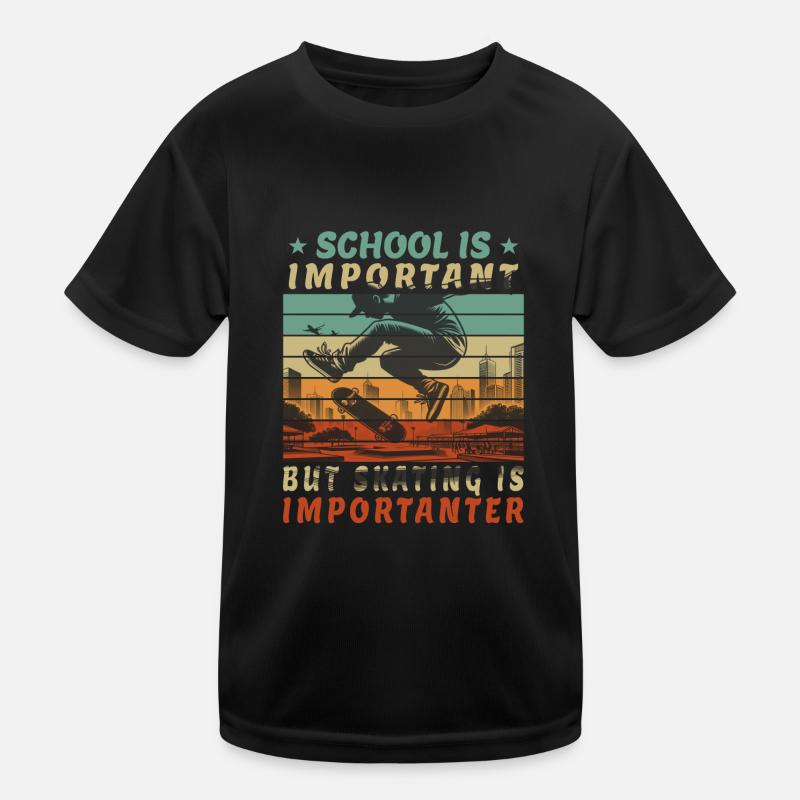 Student Skateboarder - Skateboard as Education Kids Functional T-Shirt