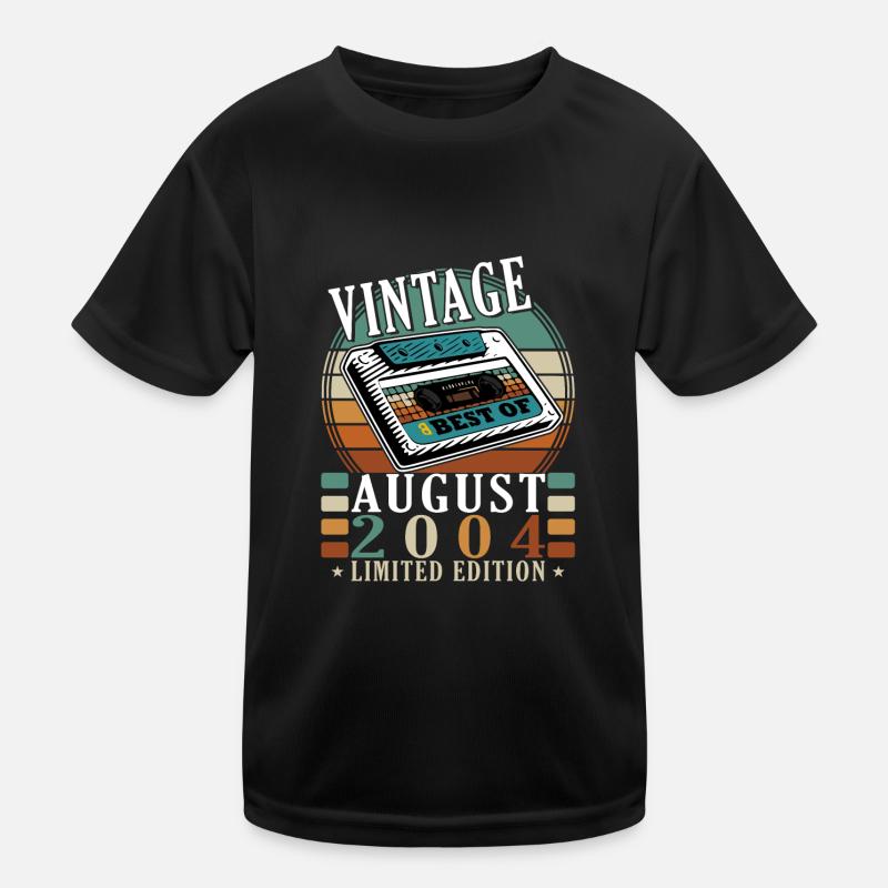August 2004 August birthday 2004 August Kids Functional T-Shirt