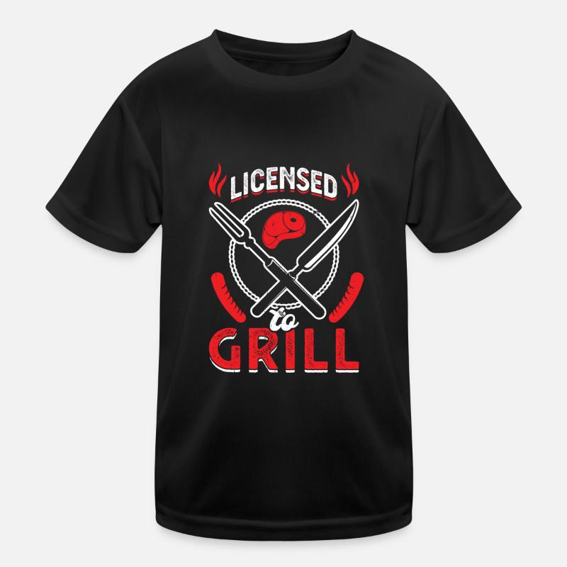 Licensed for grilling Kids Functional T-Shirt
