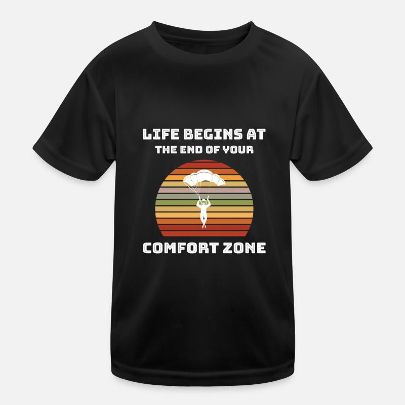 Skydiving Jump Skydive Saying for Sport Kids Functional T-Shirt