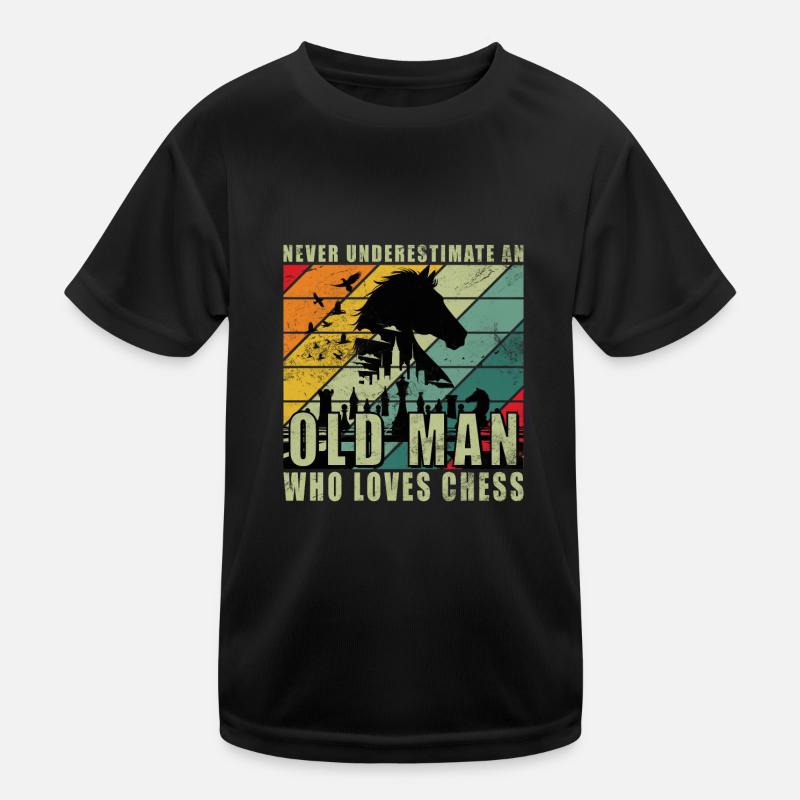 joueur d’échecs échiquier échiquier échiquier T-shirt sport Enfant