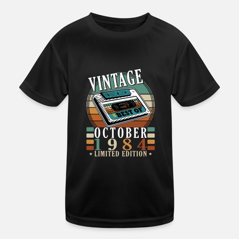 October 1984 Birthday present October 1984 Kids Functional T-Shirt