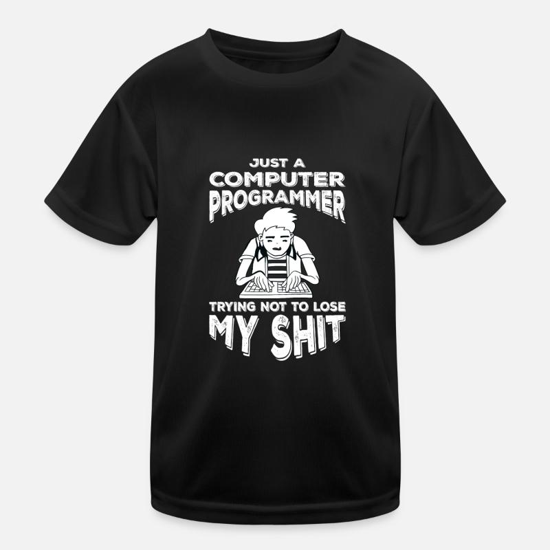 Informaticien drôle disant programmeur T-shirt sport Enfant