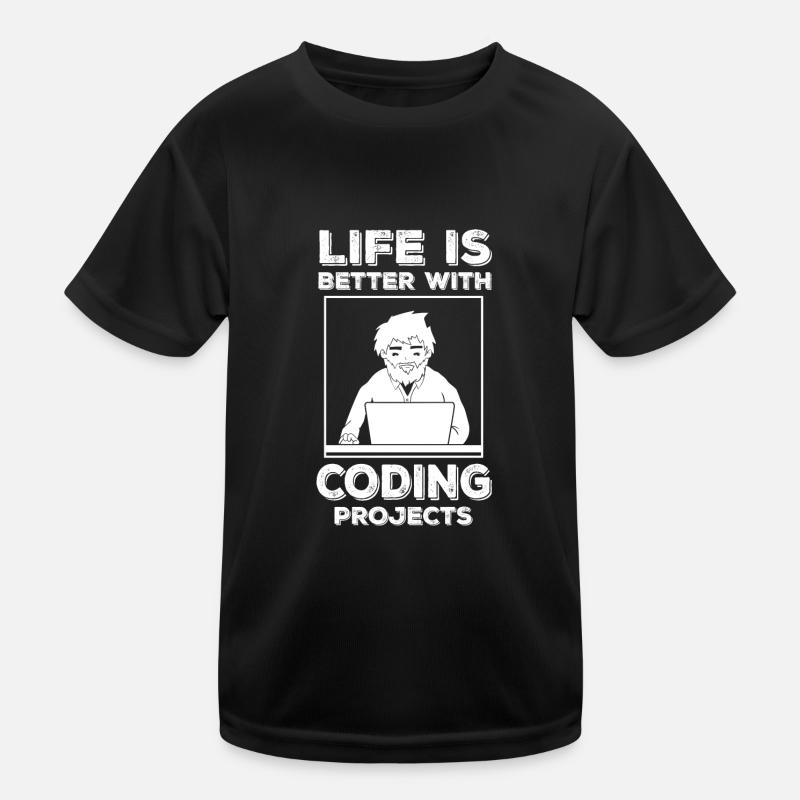 Programmer Computer Scientist Geek Funny Saying Kids Functional T-Shirt