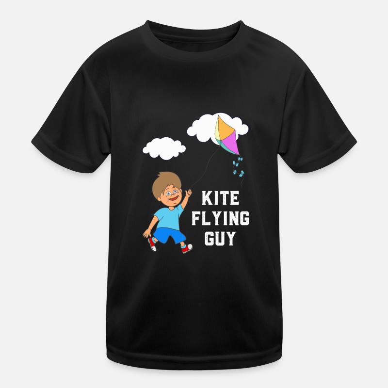 Kite Flying Kite Flying Retro Gift Kids Functional T-Shirt
