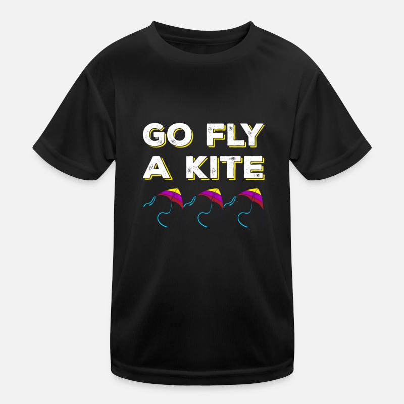 Kite flying Kids Functional T-Shirt