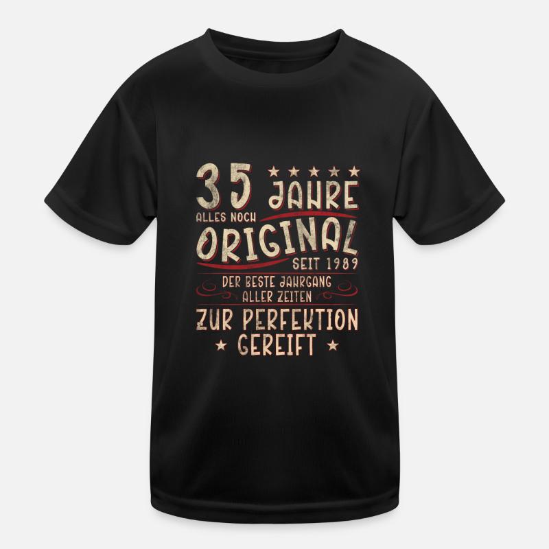 35e anniversaire T-shirt sport Enfant