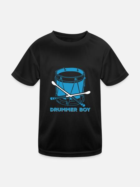 Cadeau Batteur Batteur Batteur - T-shirt sport Enfant - noir - Devant