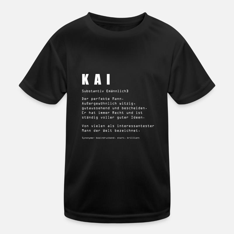 Kai Name Design Kinder Funktions-T-Shirt