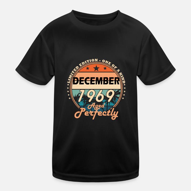 Original 1969 En Millésime Décembre T-shirt sport Enfant