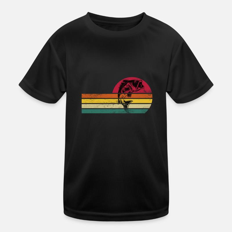 Barschfisch Wolfsbarsch Seebarsch Moronidae Kinder Funktions-T-Shirt