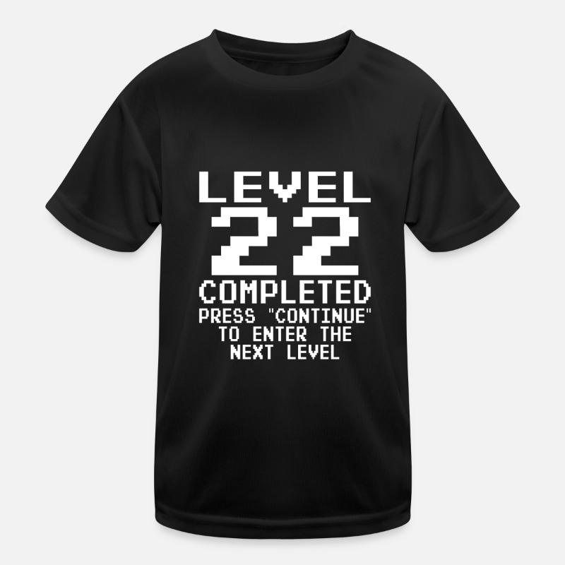 Level 22 Completed Kinder Funktions-T-Shirt