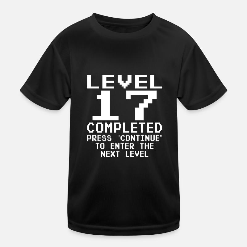 Level 17 Completed Kinder Funktions-T-Shirt