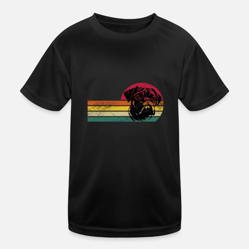Pug, Pug, Pug Dog Kids Functional T-Shirt