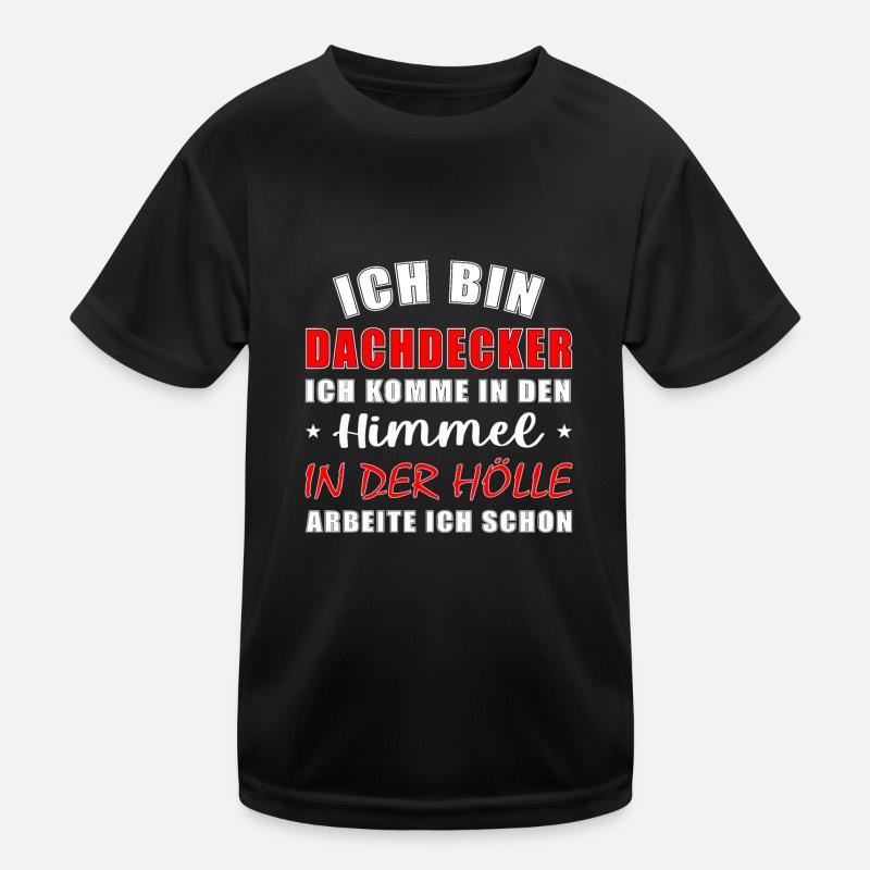 Dachdecker Kinder Funktions-T-Shirt