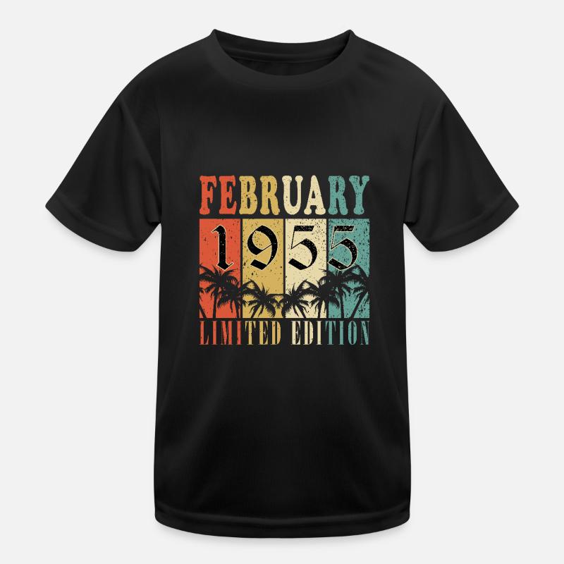 Février 1955 Anniversaire Février 1955 Février T-shirt sport Enfant