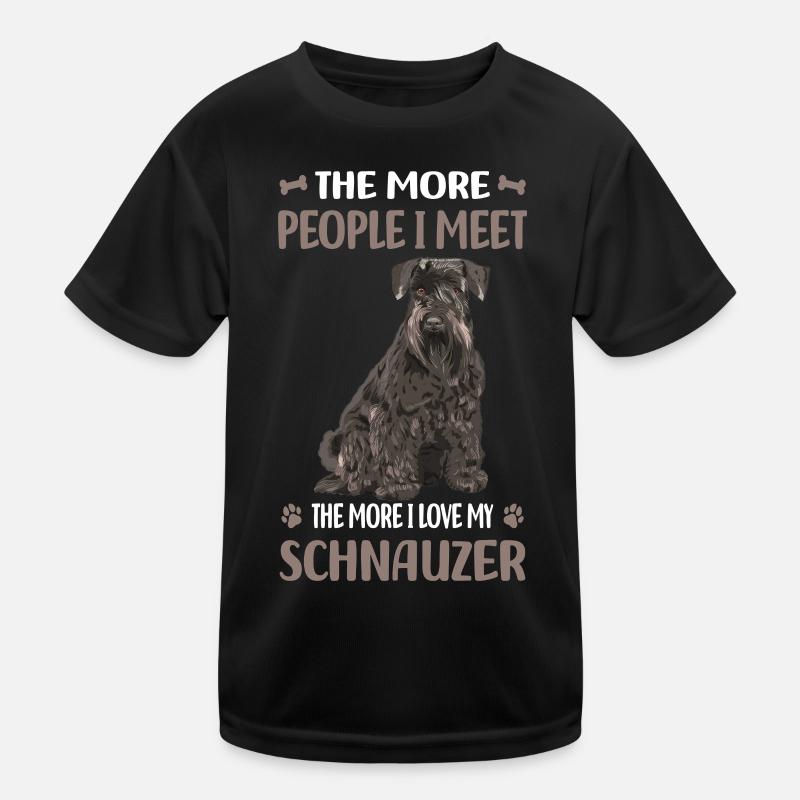 Schnauzer Hunderasse Kinder Funktions-T-Shirt