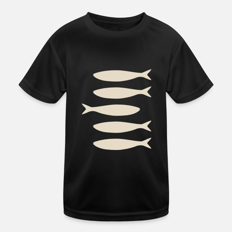 Beige sardines Kids Functional T-Shirt