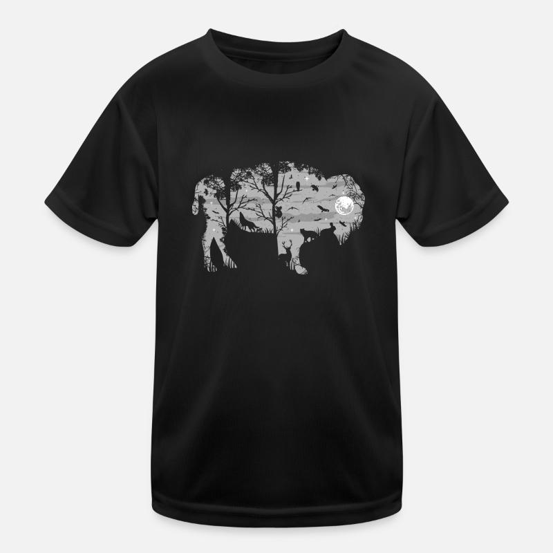 wild bison Kinder Funktions-T-Shirt