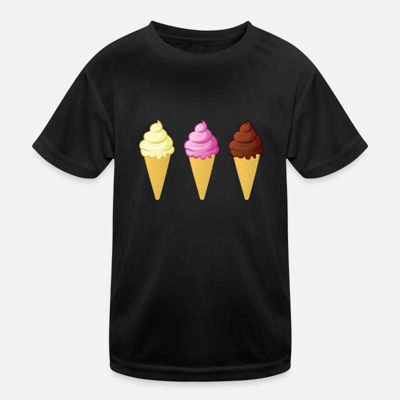 Eis Waffel Kostüme Eiscreme Eiskugel Waffeleis Kinder Funktions-T-Shirt