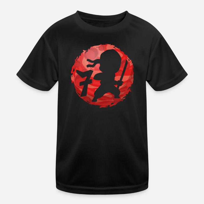 Ninja 7. Geburtstag Junge 7 Jahre alt Kinder Kinder Funktions-T-Shirt