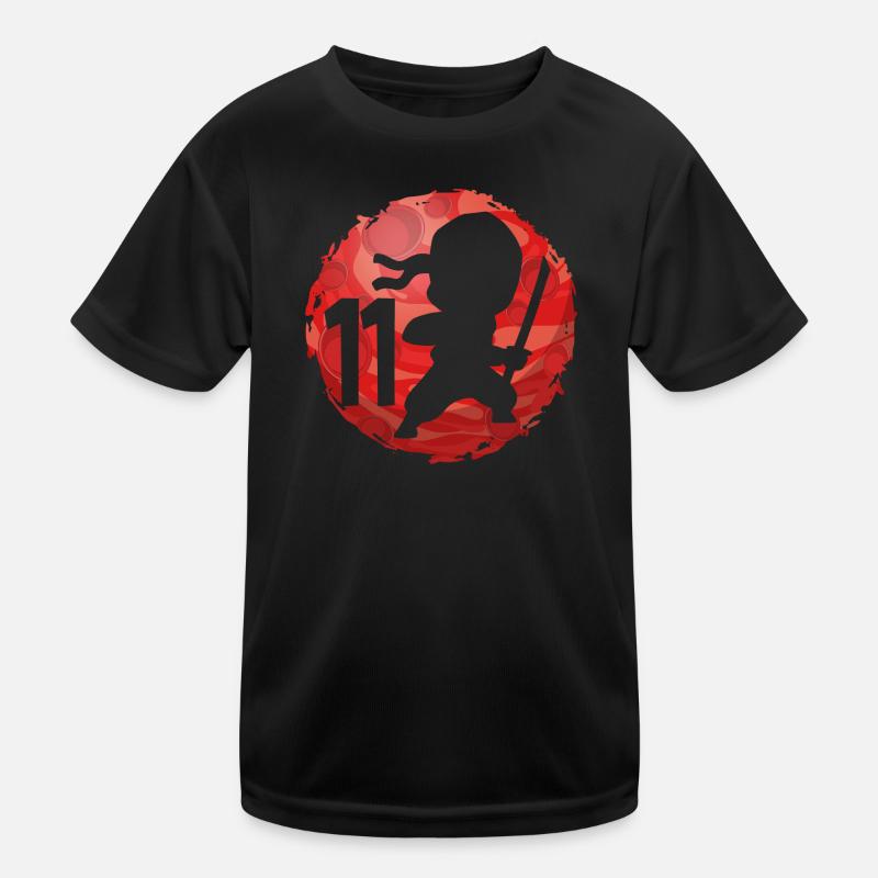 Ninja 11. Geburtstag Junge 11 Jahre alt Kinder Kinder Funktions-T-Shirt