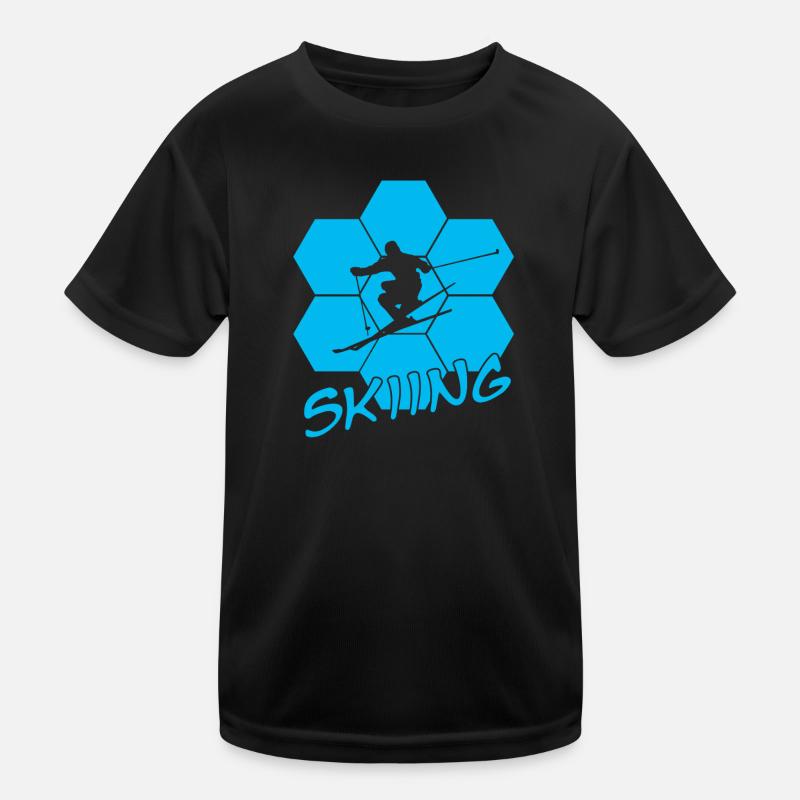 Ski Kinder Funktions-T-Shirt