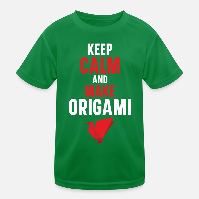 Restez calme et faites du papier origami japonais T-shirt sport Enfant