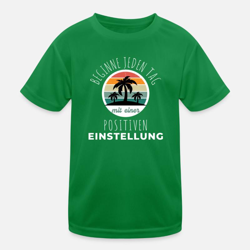 POSITIVE EINSTELLUNG MINDSET Motivation Kinder Funktions-T-Shirt