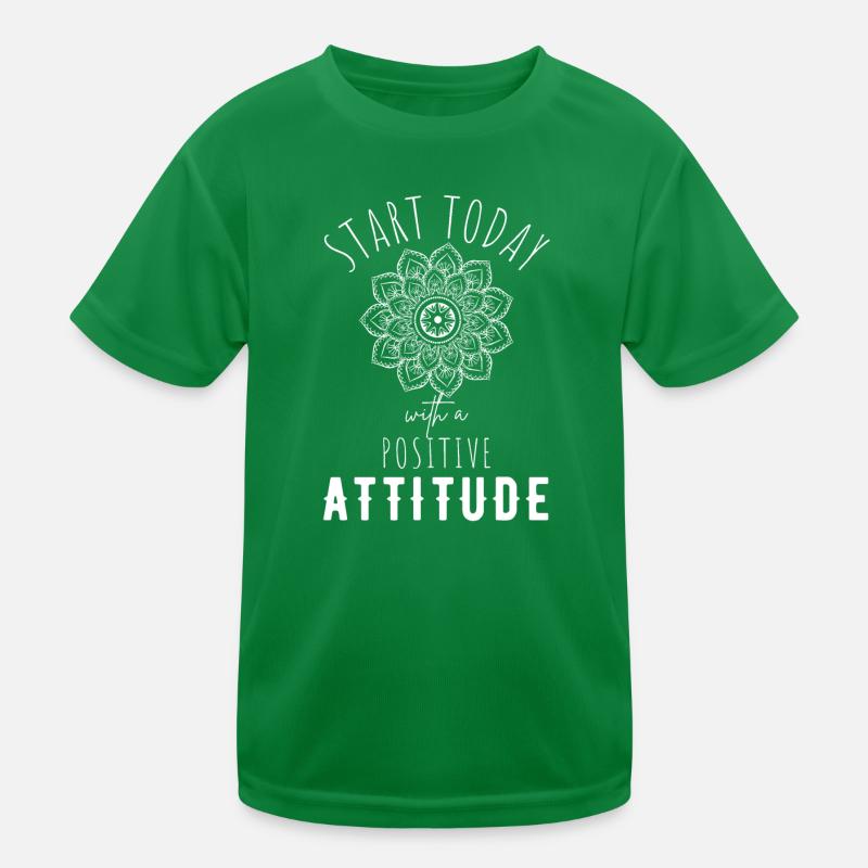 POSITIVE ATTITUDE MINDSET Motivation Kids Functional T-Shirt
