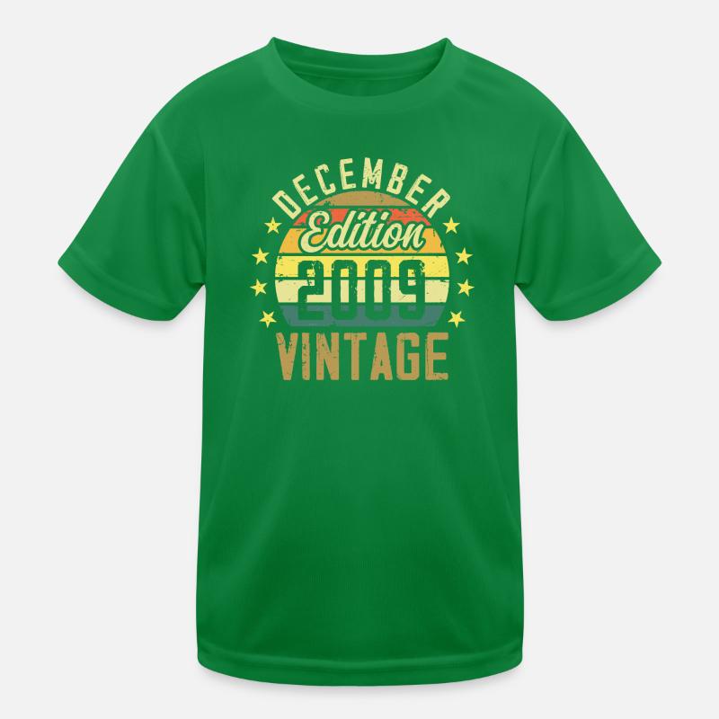 Legends Were Born in December 2009 - 2009 Edition Kids Functional T-Shirt