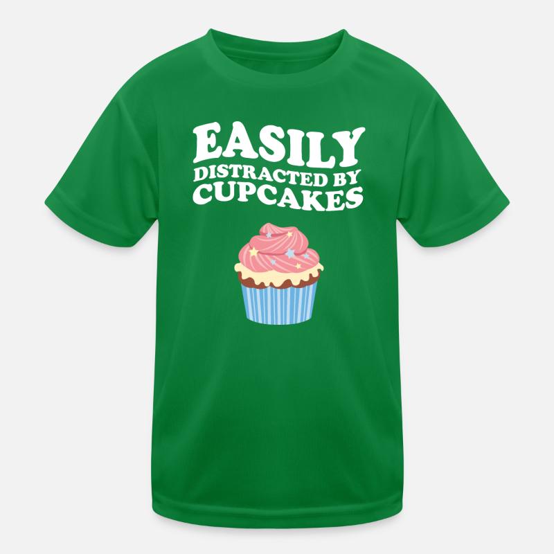 Facilement distrait par les cupcakes T-shirt sport Enfant