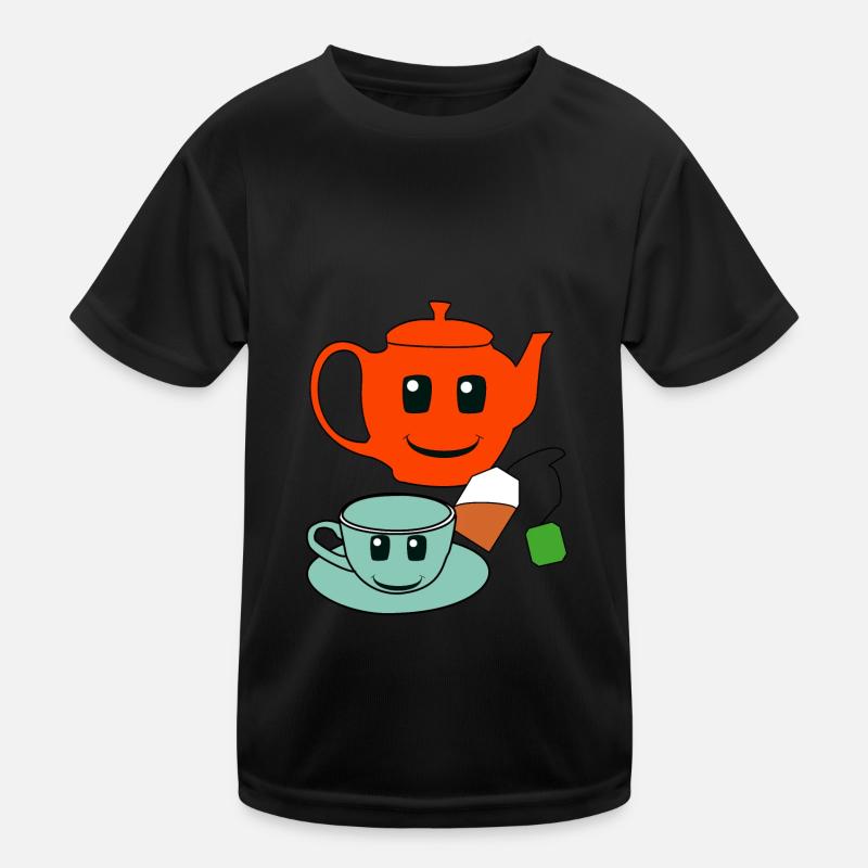 Gastronomy Host Tea Teapot Drinks Kids Functional T-Shirt