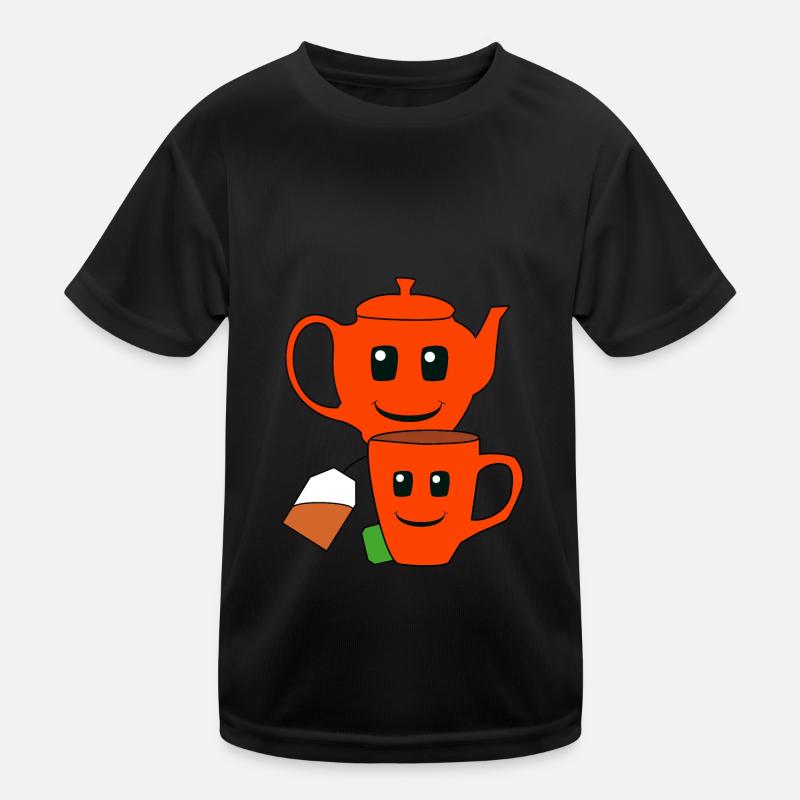 Tea Bag, Teapot, Tea, Enjoyment, Beverage, Cup Kids Functional T-Shirt