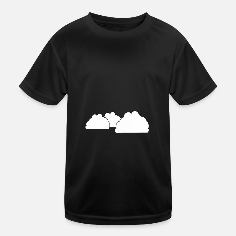 Clouds Sky Celestial Cloud Weather Rain Kids Functional T-Shirt