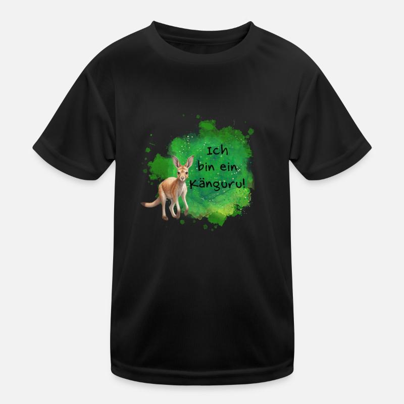 Ich bin ein Känguru! Kinder Funktions-T-Shirt