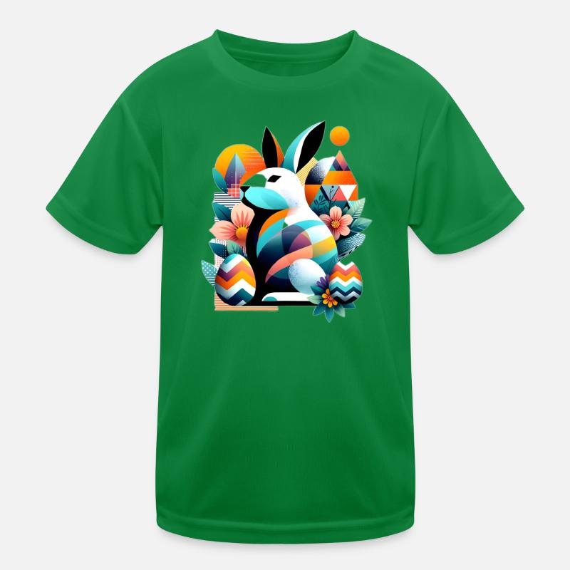 Modern Easter Graphics Kinder Funktions-T-Shirt
