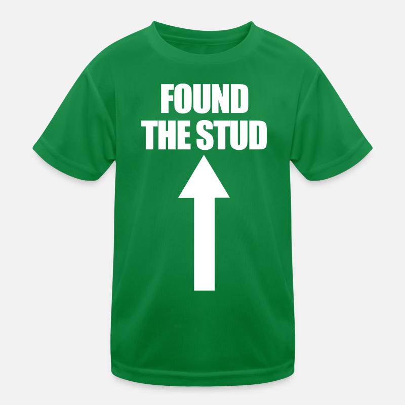 Found The Stud Carpenter Humor Lustiger Herren-Stu Kinder Funktions-T-Shirt