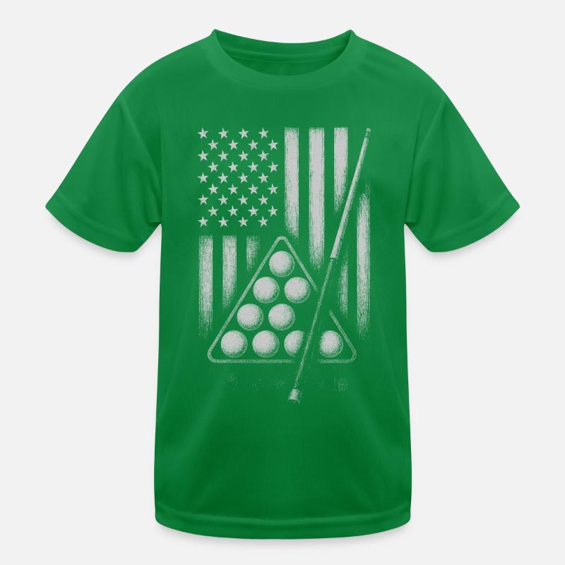 Conception de boules de billard Flag T-shirt sport Enfant