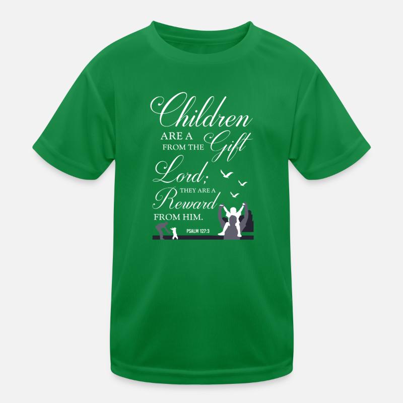 Kinder sind ein Bibelvers als Geschenk Kinder Funktions-T-Shirt