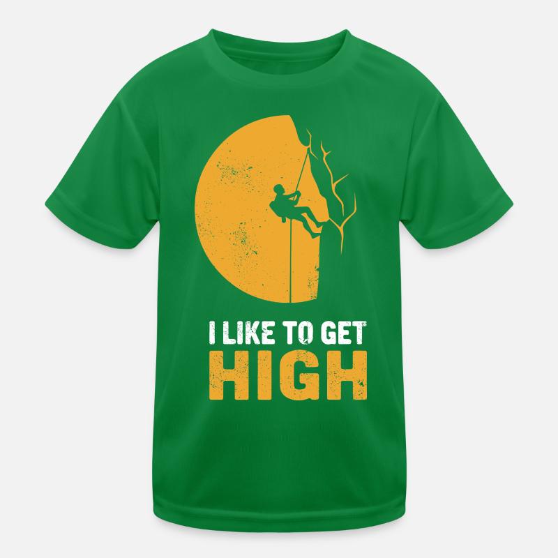 Silhouette de l’Alpiniste au clair de lune T-shirt sport Enfant