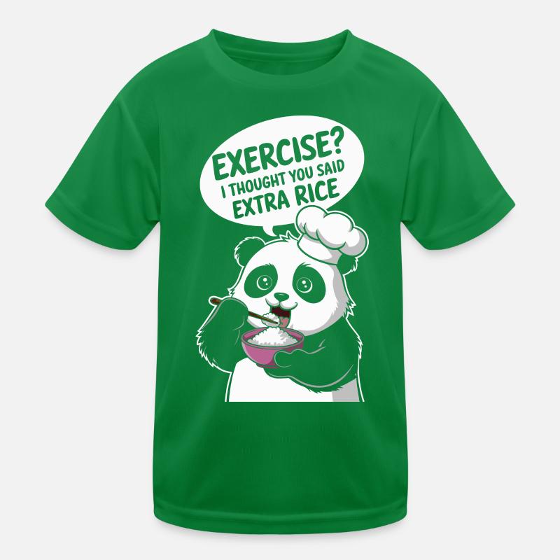 Panda Küchenchef Extra Rice Kinder Funktions-T-Shirt