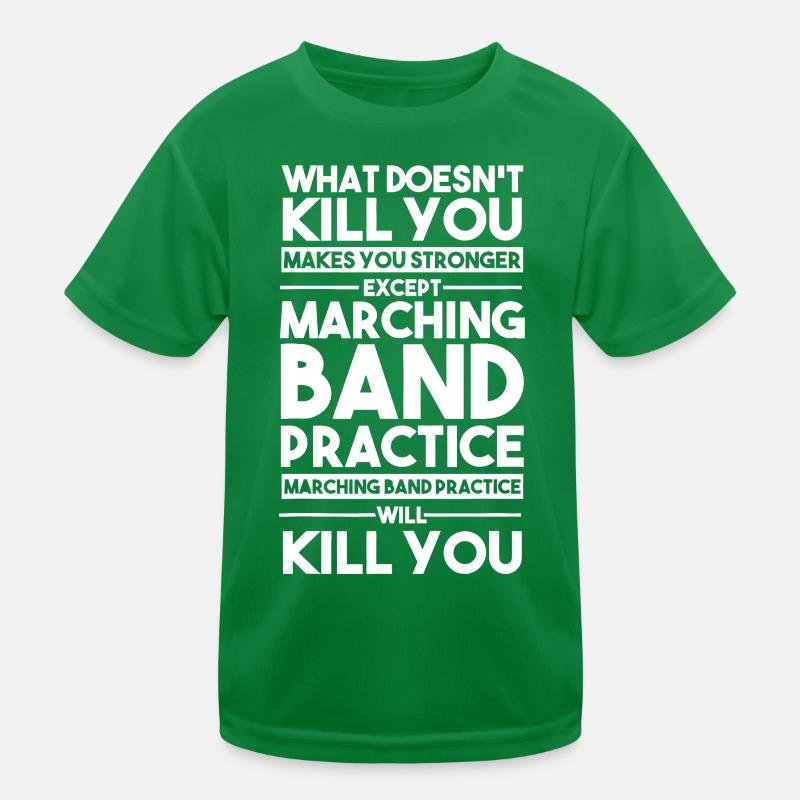 Marching Band Practice Satire Kids Functional T-Shirt